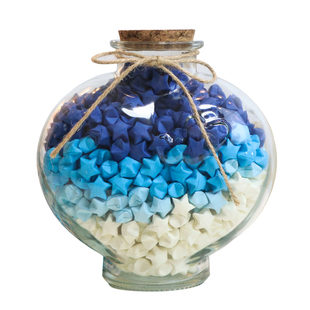 许愿瓶玻璃瓶幸运星瓶爱心瓶星星折纸瓶五星瓶情侣圣诞元旦礼物