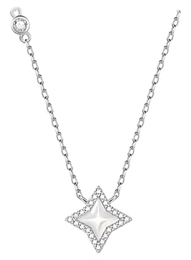爱你沈惜凡徐若晗同款四芒星贝母光芒项链女轻奢小众时尚锁骨链