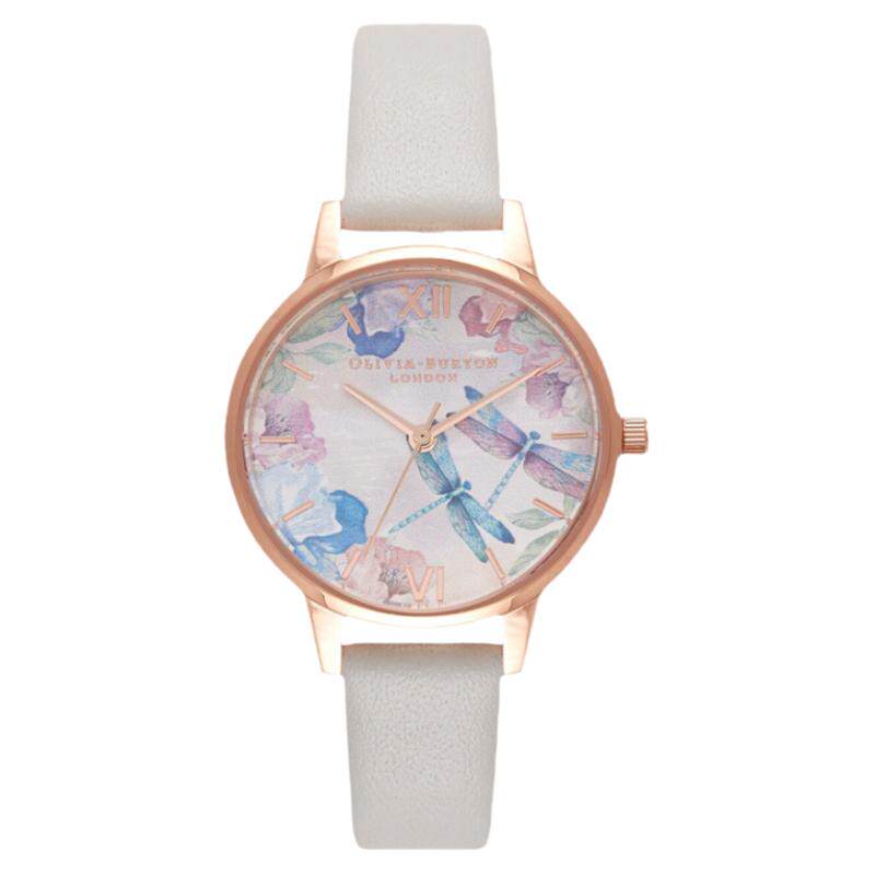 oliviaburton手表蜻蜓花卉女