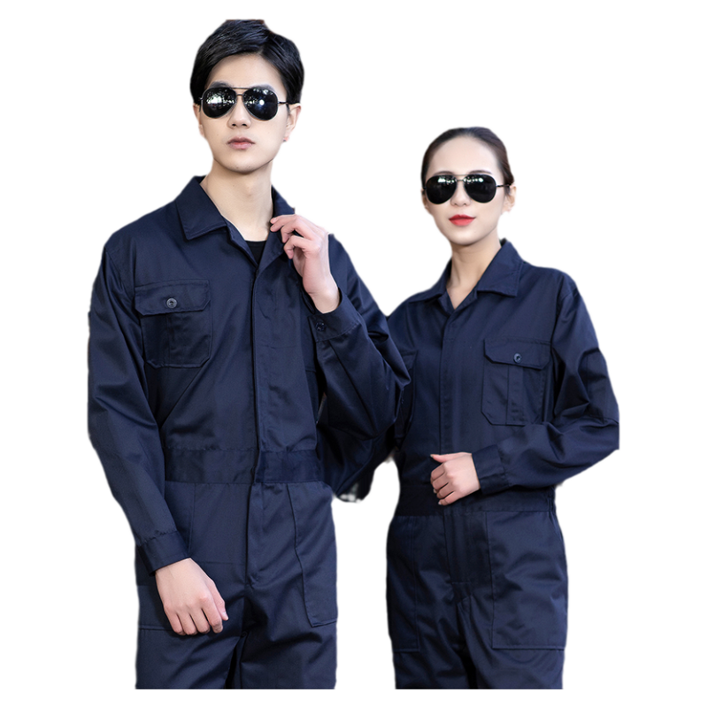 春秋连体服工作服套装男工装劳保服汽修焊工耐磨防尘一体机修工服