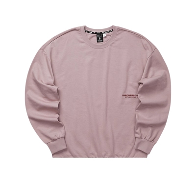 Skechers斯凯奇春季中性休闲运动圆领针织套头卫衣 L124U155/04JD