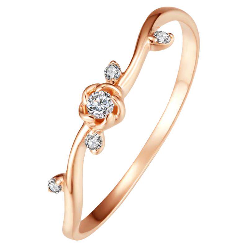 justgold鎮金店7分18k玫瑰色钻石