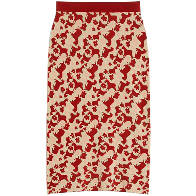 【新年送礼】Weekend MaxMara 26女装提花中长款半身裙5301026106