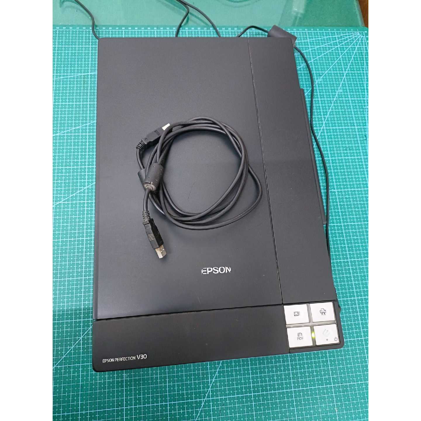 【议价-可维修】电源 V300扫描仪 带电源和数据线 有驱动光盘 因