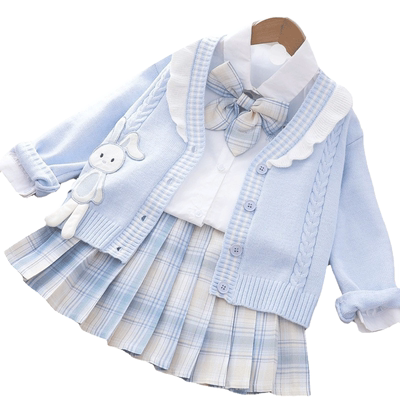 女童秋冬新款jk学院风套装裙子