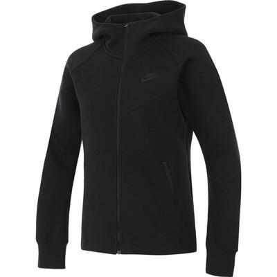 滔搏NIKE耐克女子logo印花运动休闲连帽夹克外套针织FB8339-010