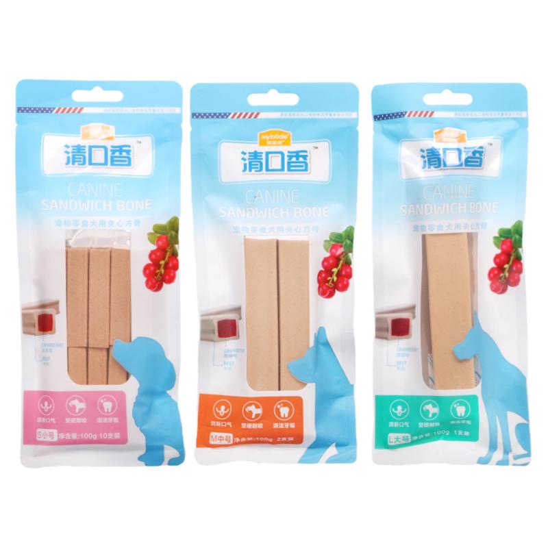 清口香大型犬蔓越莓咬胶磨牙棒