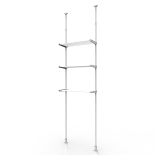 顶天立地式洗衣机上方置物架免打孔收纳架卫生间厕所马桶置物架