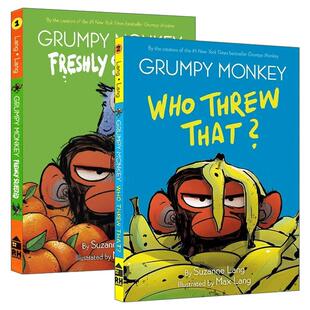 英文原版 Grumpy Monkey Graphic Novel 暴怒猴漫画版系列2册 全彩绘本图画书 情绪控制 英文版 进口英语原版书籍