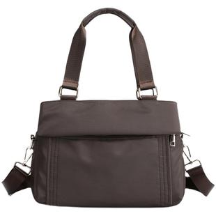 PINK新款多层多口袋休闲女包大容量尼龙牛津布单肩斜挎包女手提包