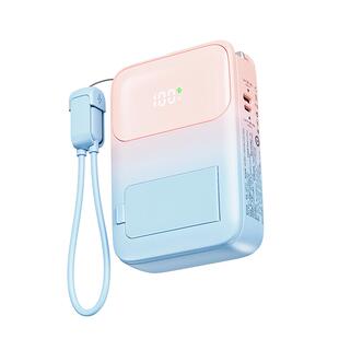 【充电宝3c认证可上飞机】原调20000毫安快充自带线插头三合一移动电源2025款磁吸适用华为苹果17手机专用