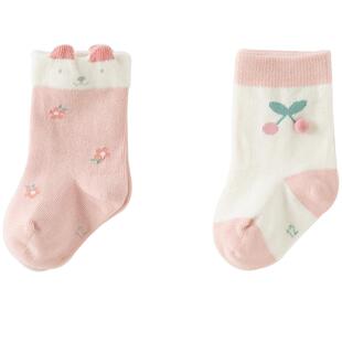 【商场同款】【两双装】戴维贝拉女童短袜2026春季儿童男童袜子