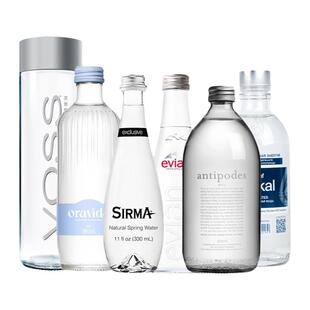 原装进口世界各国高端轻奢饮用水礼品6瓶装矿泉水包邮