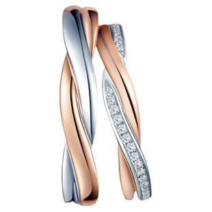 DRBELIEVE系列星遇结婚对戒情侣钻石戒指婚戒QM0050/QW0050