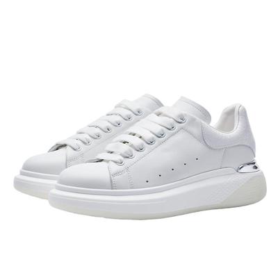 blocco5成毅同款圆头厚底小白鞋