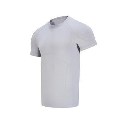 迪卡侬弹力短袖男修身速干健身衣