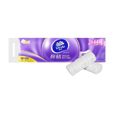 维达无芯棉韧卷纸4层120g12卷
