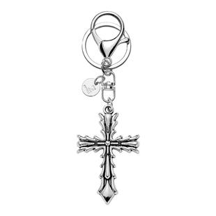 美式嘻哈潮牌十字架钥匙扣男女个性复古高街ins潮挂件高级感配饰