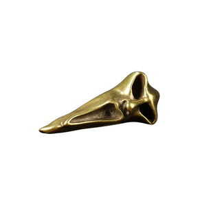 丛林豹黄铜手工复古做旧笑脸骷髅钩机车铜裤链连接钩DIY配件配饰