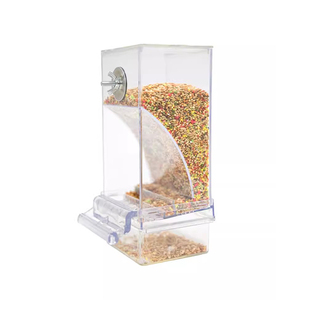 鹦鹉自动喂食器一体机鸟食盒新款防撒谷壳分离挂式自动下料器防溅