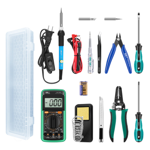 机电一体化实训工具套装学生考试实训专用电工维修万用表电烙铁