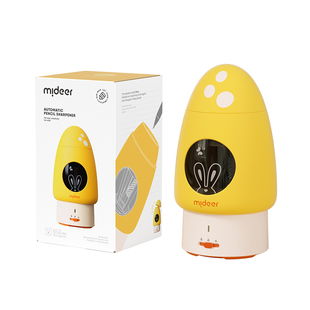 mideer弥鹿儿童全自动削笔器进铅小学生专用生日礼物小型便捷式转笔刀文具用品刨旋绞智能卷笔刀