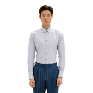 隆庆祥新品专属定制简约时尚弹性衬衫商务休闲男装衬衣