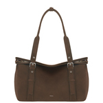 韩国秋冬新款ST麂皮托特包复古通勤单肩包大容量百搭腋下手提包