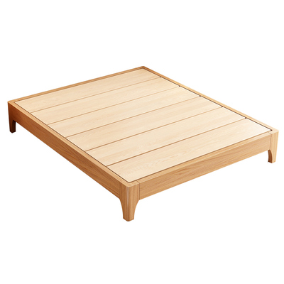 整床全实木胡桃木无床头柜实木床