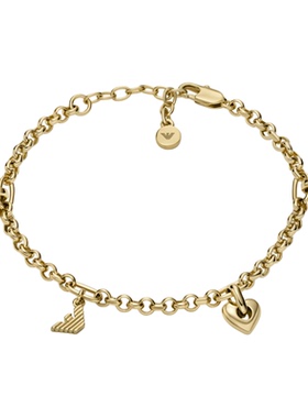 阿玛尼女士LOVE系列爱心手链