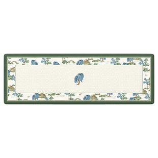 冉忆罗汉床垫子五件套新中式可拆洗高档红木乳胶坐垫可定制晓山青