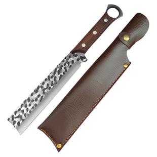 龙泉野营砍柴刀高锰钢锻打户外刀具开路坎刀砍骨刀家用斩骨刀开刃