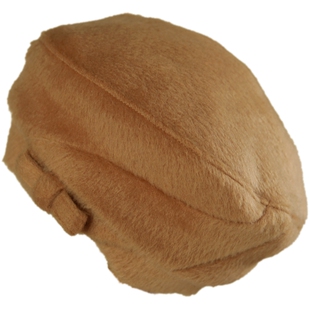 MING 冬天的麦瑟尔 l 长毛复古原创休闲蝴蝶结保暖可调节贝雷帽