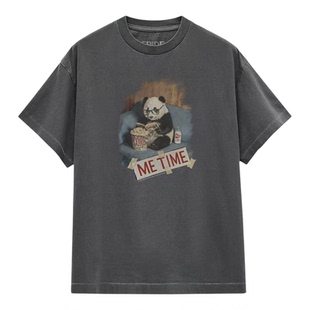 【Epide Prefab】Panda Tee熊猫MeTime水洗做旧印花复古短袖T恤