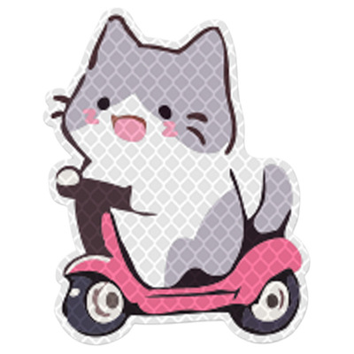 3M钻石级电动车贴安全警示反光贴