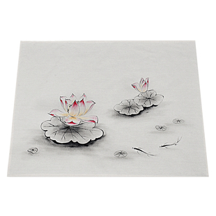 手绘茶盘盖布中国风布艺棉麻茶台防尘布茶具多用长方形盖巾遮灰尘