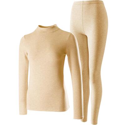 羊绒蚕丝德绒发热高领保暖内衣