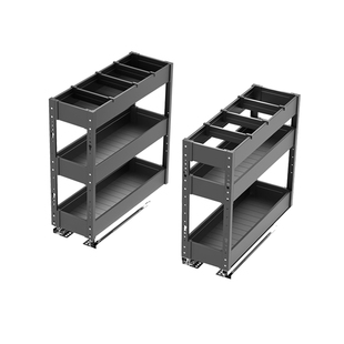 米司库厨房抽中抽调味拉篮橱柜筷子餐具收纳抽屉式底装加深窄柜篮