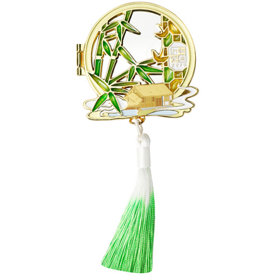 杜甫草堂琉璃镂空随身镜冰箱贴