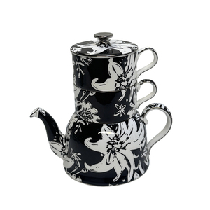 T2花漾绽放一壶两杯精美骨瓷茶具