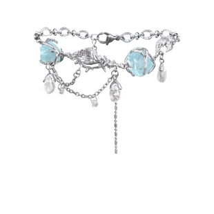 海域秘语系列原创海螺手链蓝色石头高级感冷淡风小众设计度假风