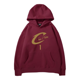 哈登宽松骑士队款美式潮牌帽衫秋冬嘻哈休闲情侣高街连帽卫衣休闲