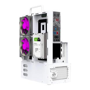 巧美小机箱Q40开放式机箱机架itx主板电脑水冷台式桌面机箱主机