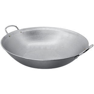 商用铝锅老式加厚双耳大号吕锅炒锅厨师农村户外炒菜厨师专用老款