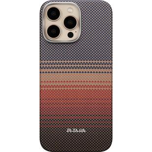 PITAKA适用苹果iPhone16promax超薄凯夫拉手机壳相机按键16plus磁吸碳纤维纹magsafe保护套高级感简约防摔