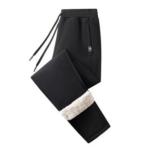 棉裤男款冬季加绒加厚男士冲锋裤外穿防风保暖裤大码羊羔绒裤子男