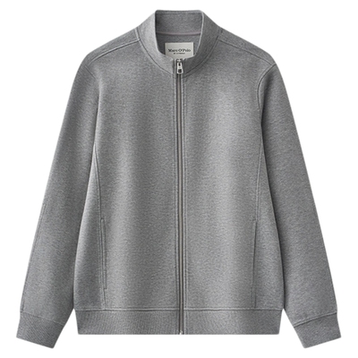 Marc O'Polo/MOP2025秋季新款索罗娜棉混纺拼接立领开衫卫衣男士