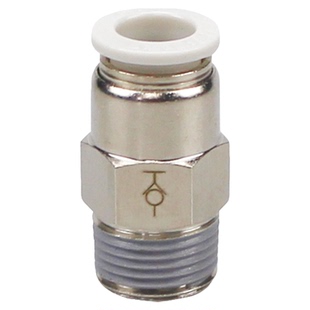 自封闭接头ASPC直通截止阀4-M5 6-01 8-02真空KCC/KCH拔管不漏气