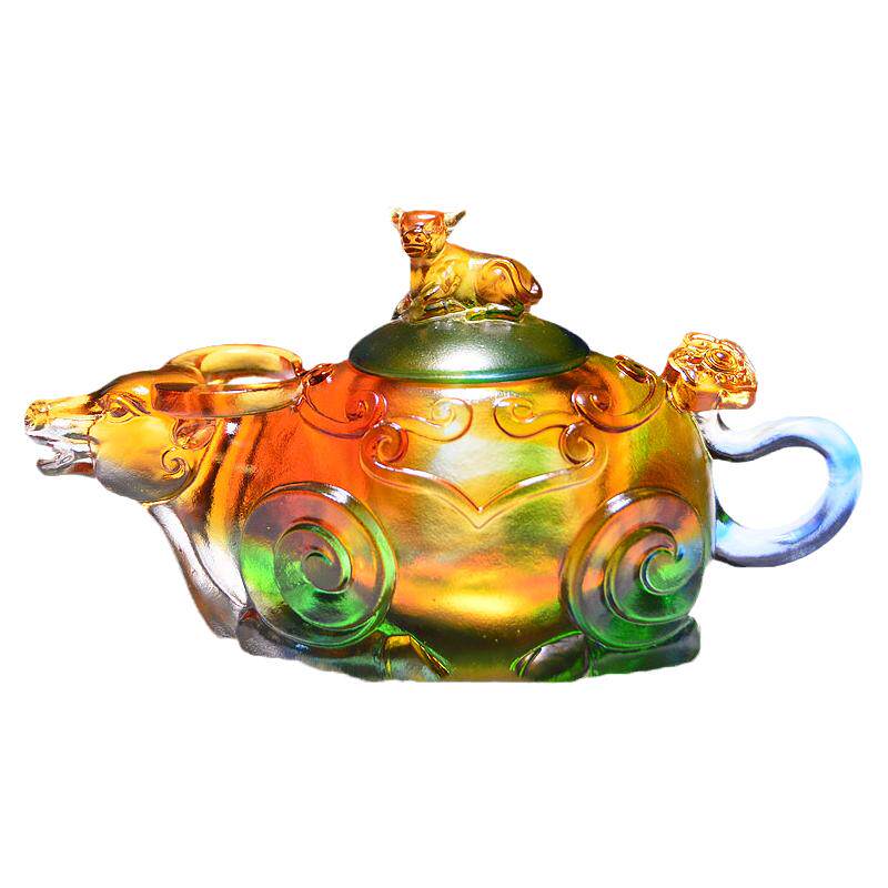 琉璃茶台收纳茶叶罐实用生日礼物