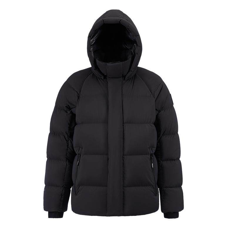 君羽800蓬鹅绒服男短款加厚外套